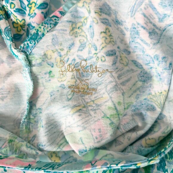 Lilly Pulitzer Kristen Swing Dress in Surf Blue 100% Pima Cotton Size XS - Picture 4 of 6